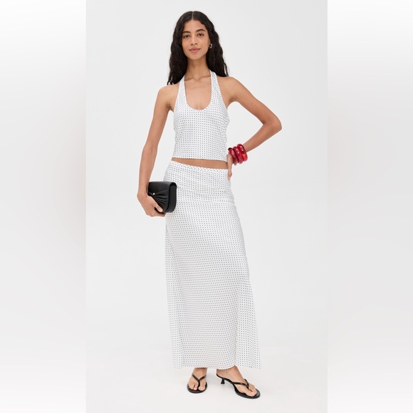 Lioness Dresses & Skirts - NWT Lioness Women’s White and Black Satin Maxi Skirt M